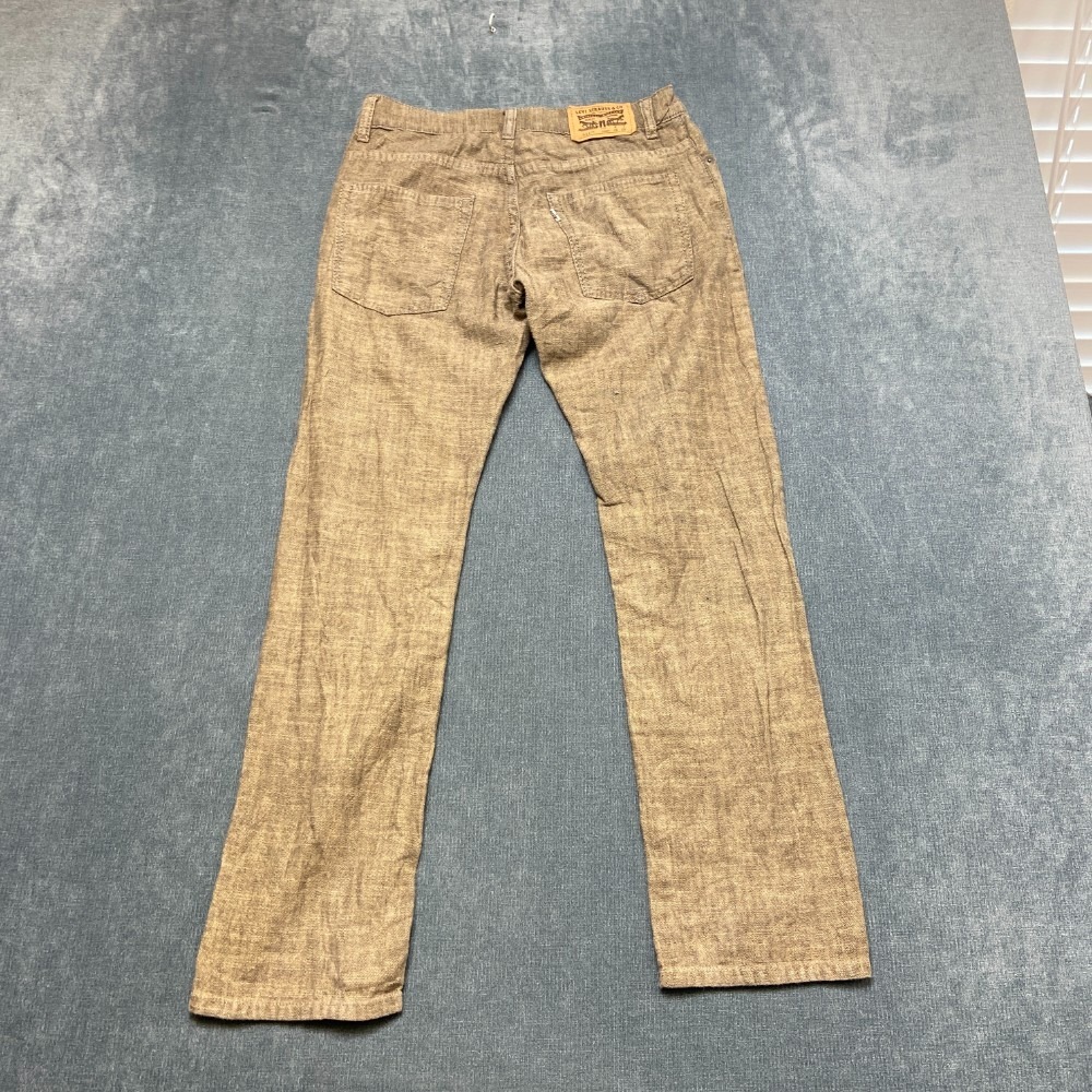 Vintage Levi's 511 Slim Jeans Boys 16 Brown Denim Cotton Tapered Leg Regular Fit